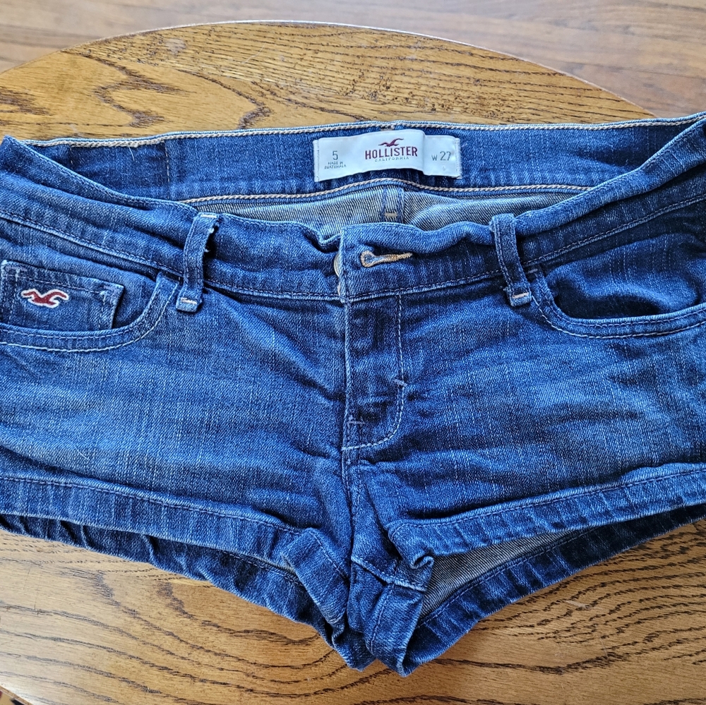 Hollister blue jean shorts sz.5
